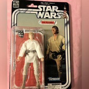 Vintage Star Wars Black Series, 40th Anniversary LUKE SKYWALKER, 6” figure.